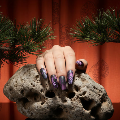 Artificial nails with floral pattern Acalora
