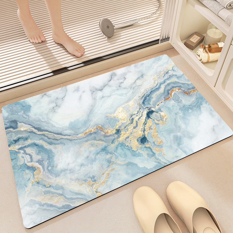 Floral Print Bath Mat Acalora