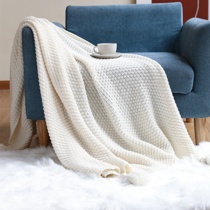Plush Woven Decorative Throw Blanket