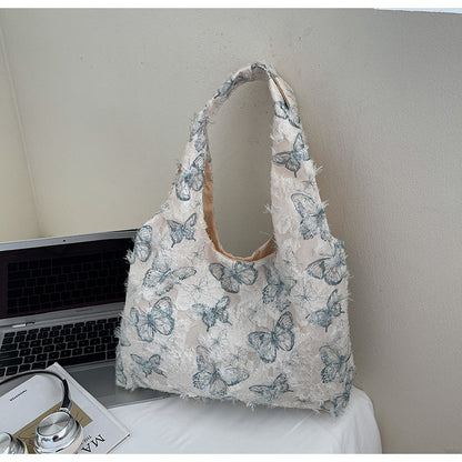 Embroidered Canvas Tote Bag Acalora