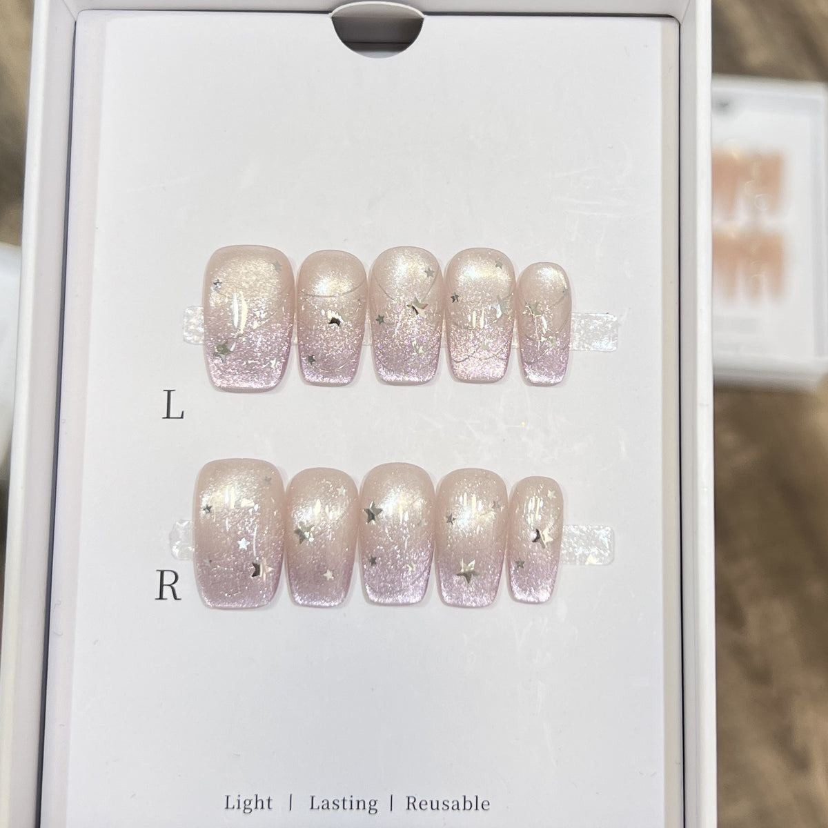 Starry Glitter Press-On Nail Set Acalora