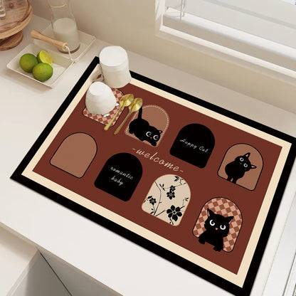 Cute Cartoon Dog Kitchen Mat Acalora