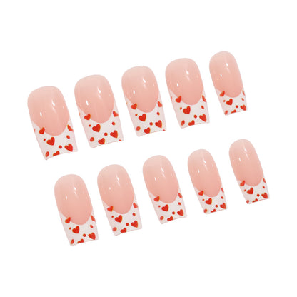 Artificial nails with heart design Acalora