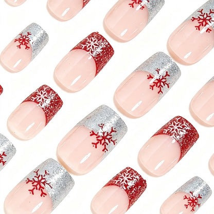Seasonal Snowflake Nail Art Wraps Acalora