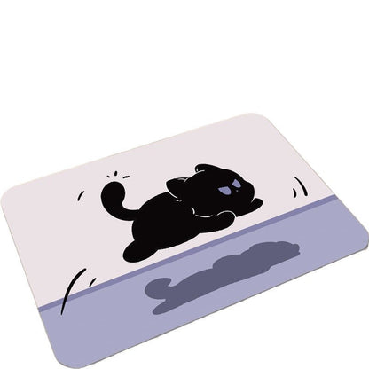 Cute Cat Design Bath Mat