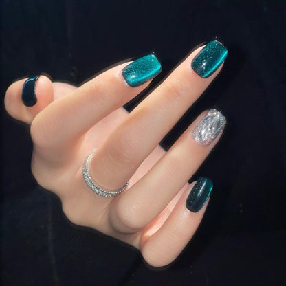 Sparkling Acrylic Press-On Nail Set Acalora