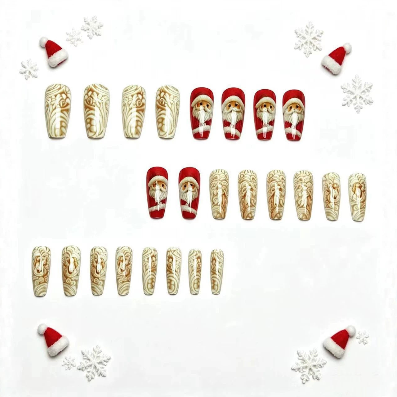 3D Decorative Holiday Nail Art Acalora