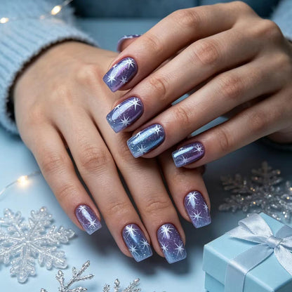 Cosmic Starry Nail Art Acalora