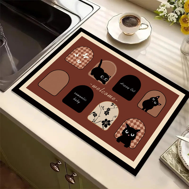 Cute Cartoon Dog Kitchen Mat Acalora