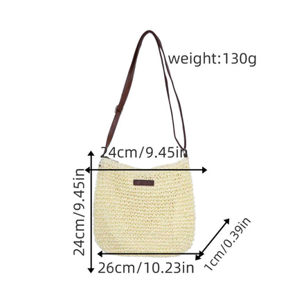 Handbag made of handcrafted natural material with adjustable shoulder strap Bowlift