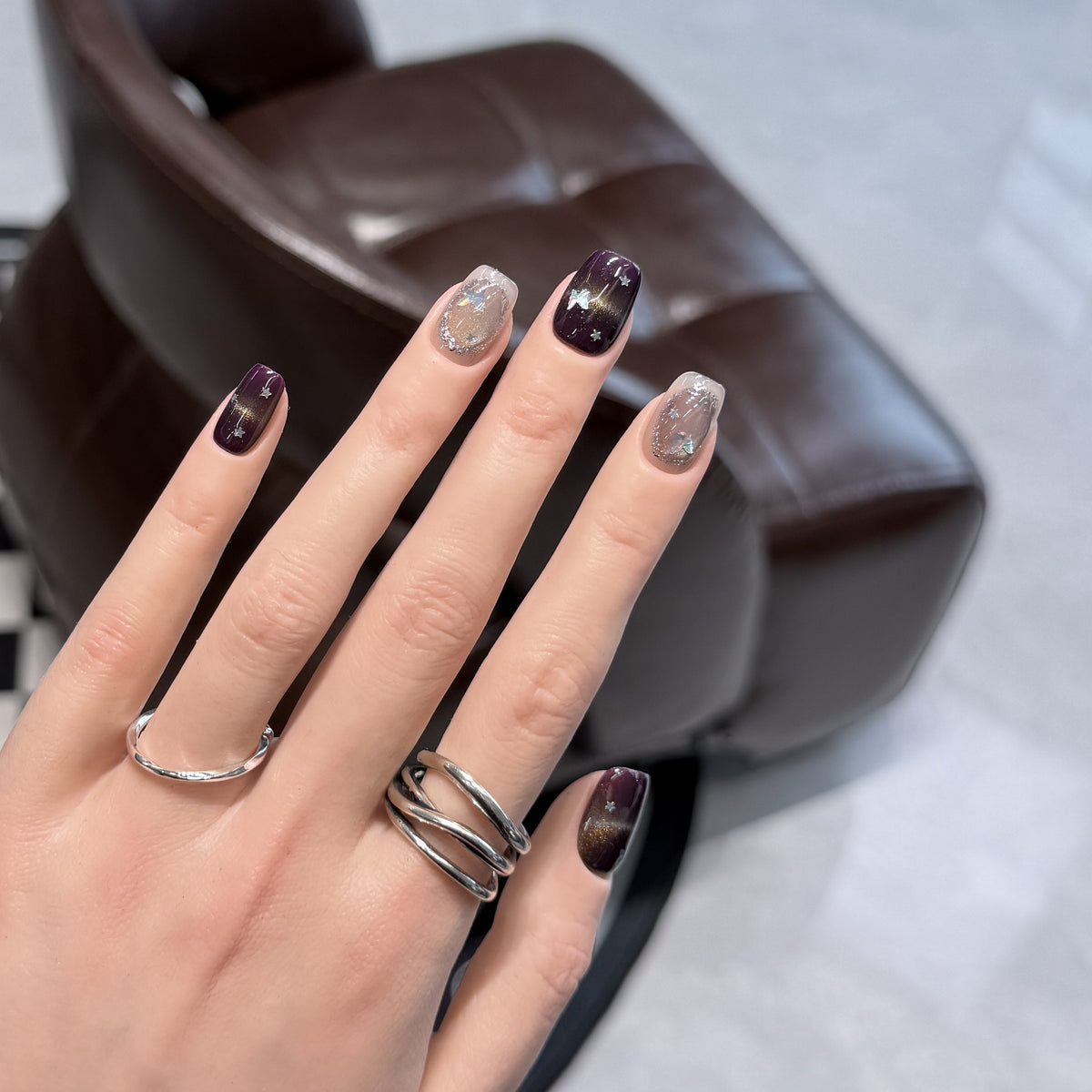 Starry Gradient Nail Art Set Acalora