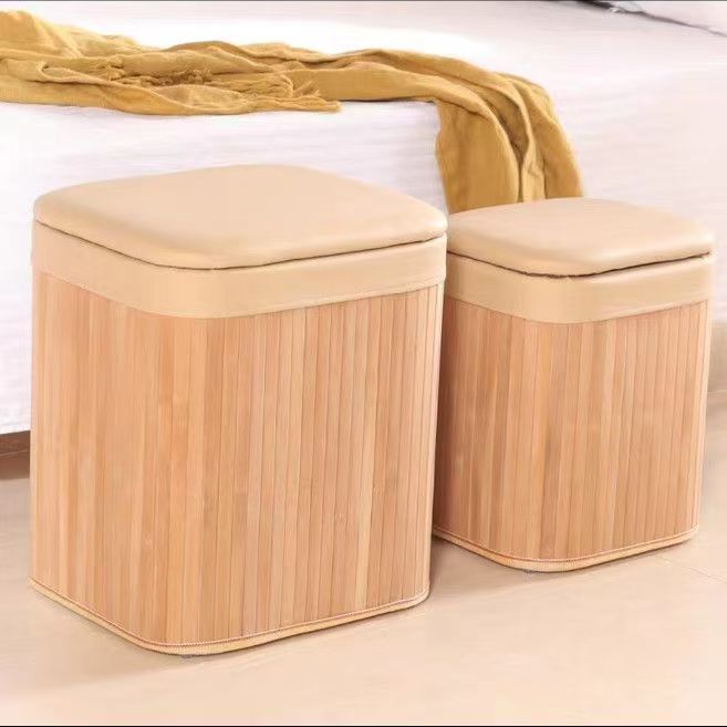 Multifunctional Stool Made of Natural Material Acalora