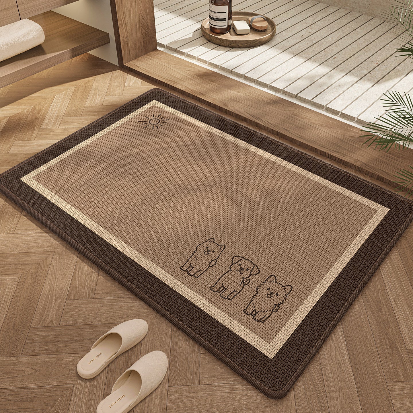 Cute Cat Design Bath Mat