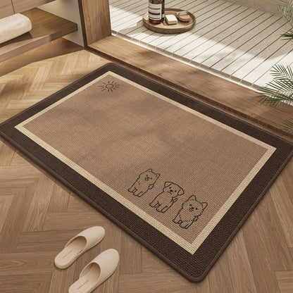Cute Cat Design Bath Mat