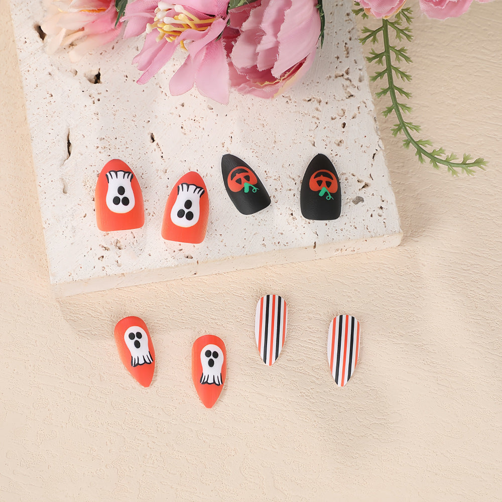 Halloween Theme Artificial Nails Acalora