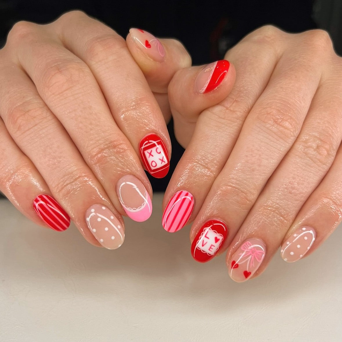 Festive Nail Art Design Acalora