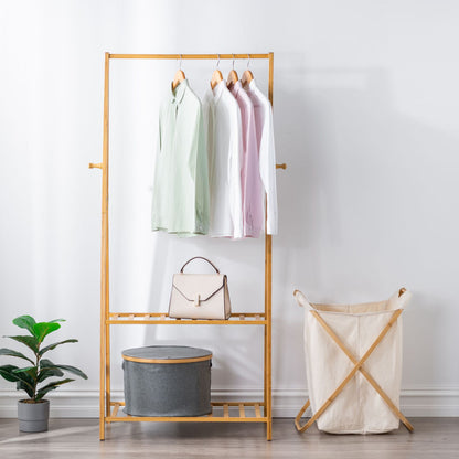 Storage basket with sturdy bamboo lid Acalora