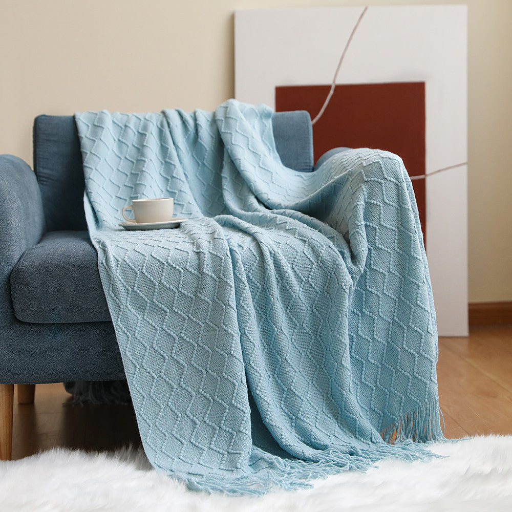 Cozy Knit Throw Blanket