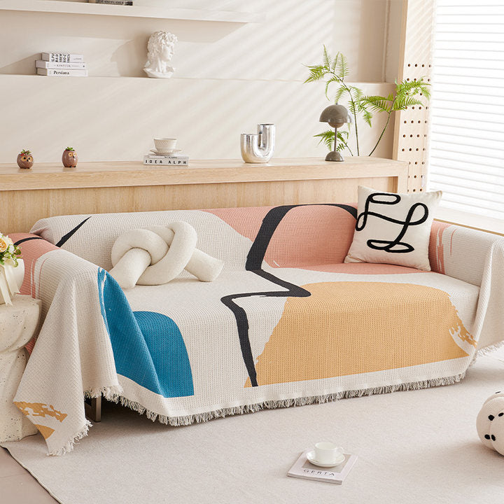 Artistic Patterned Sofa Throw Blanket