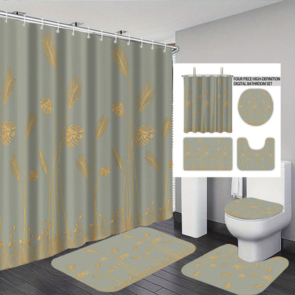 Digital Botanical Bathroom Décor Set