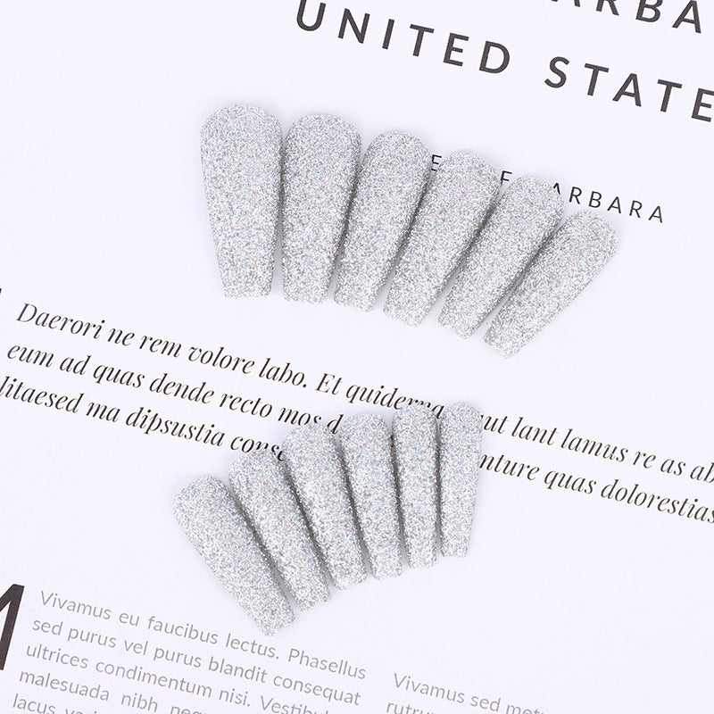 High-quality artificial nails with glitter effects Acalora