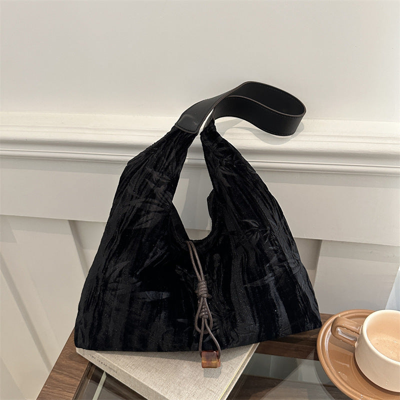 Versatile Velvet Shoulder Bag Acalora