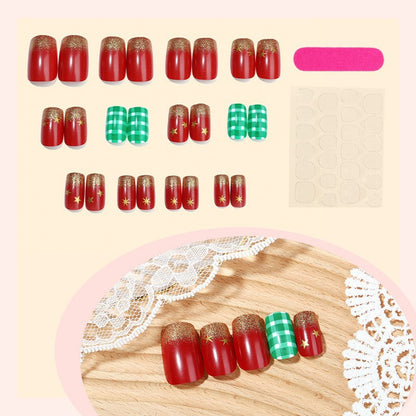 Gradient Style Press-On Nails with Closure Kit Acalora