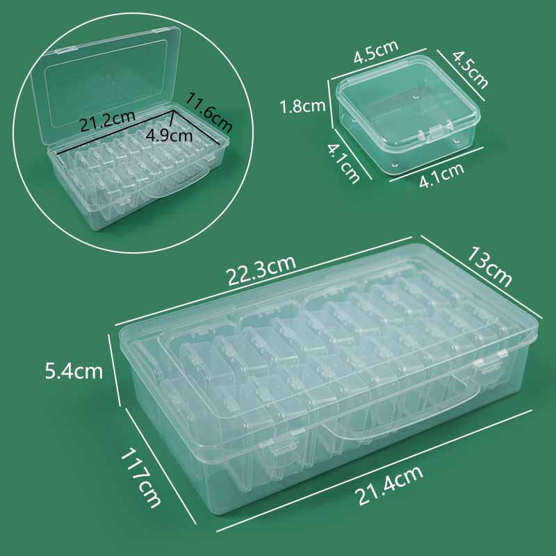 Clear Multi-Compartment Storage Box Acalora