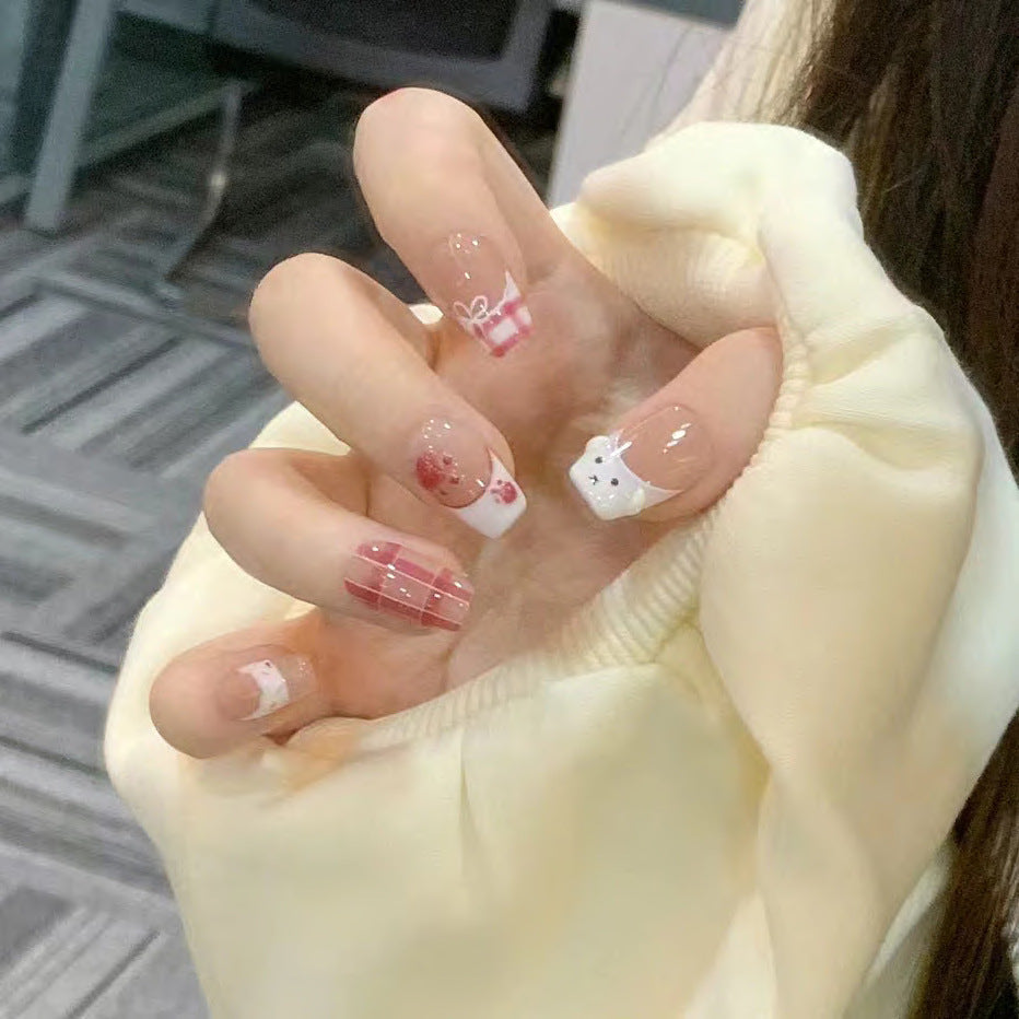 Cute Character Design Press-On Nail Art Set Acalora