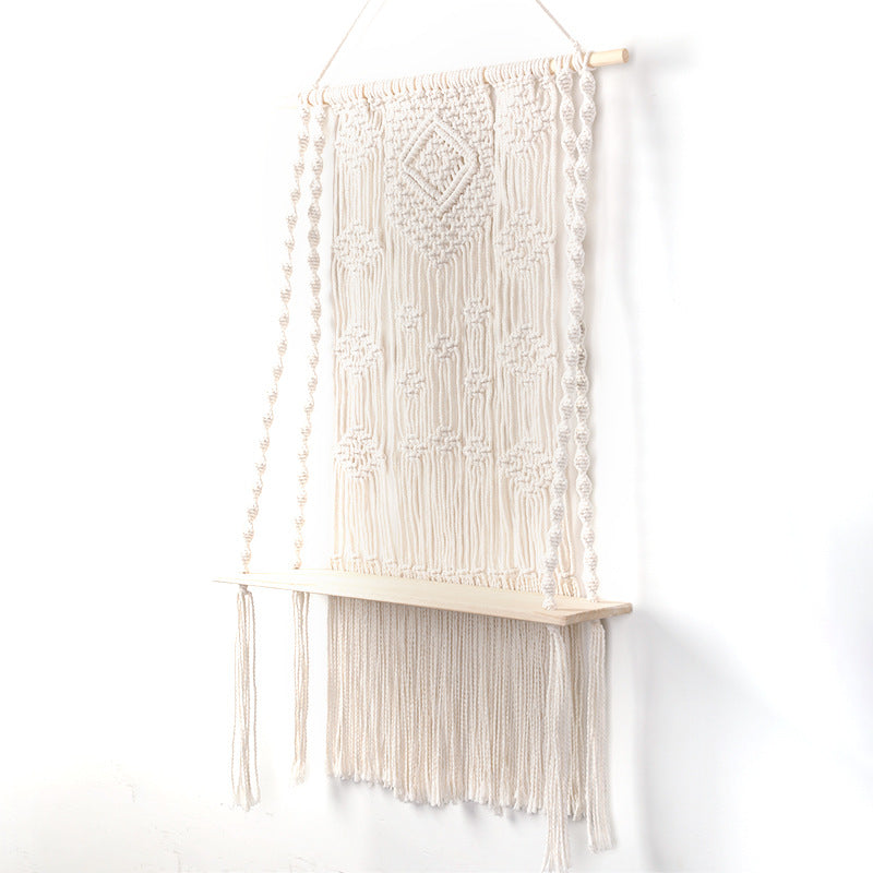 Macrame Wall Shelf with Hanger Acalora