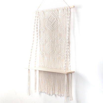 Macrame Wall Shelf with Hanger Acalora
