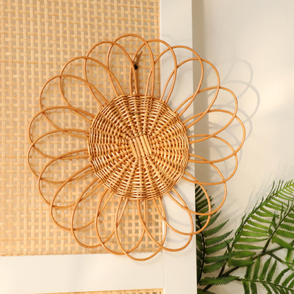Decorative Wall Plate Made of Woven Rattan Acalora