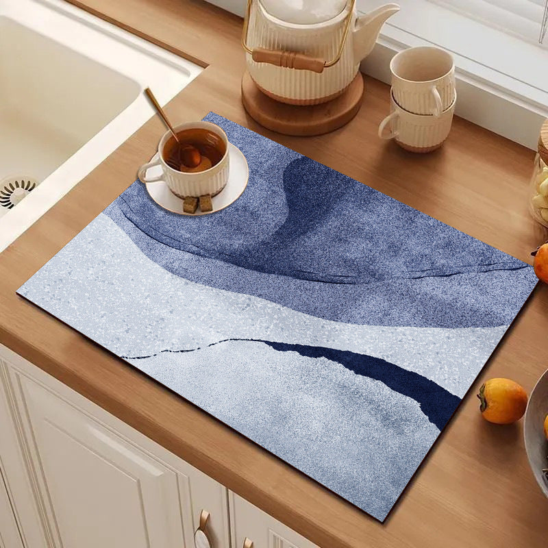 Abstract Geometric Kitchen Mat Acalora