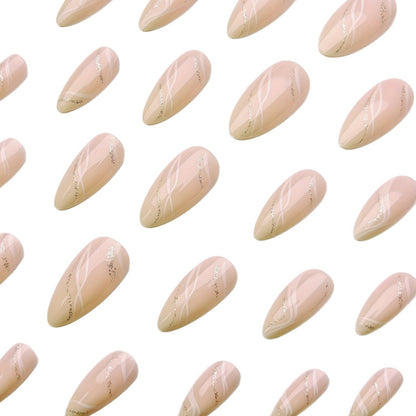 Elegant Marble Effect Nail Art Acalora