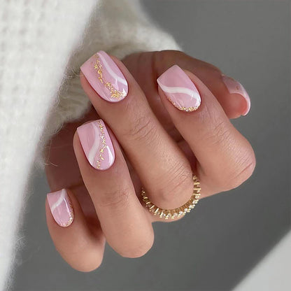 Artificial nail set with unique patterns Acalora