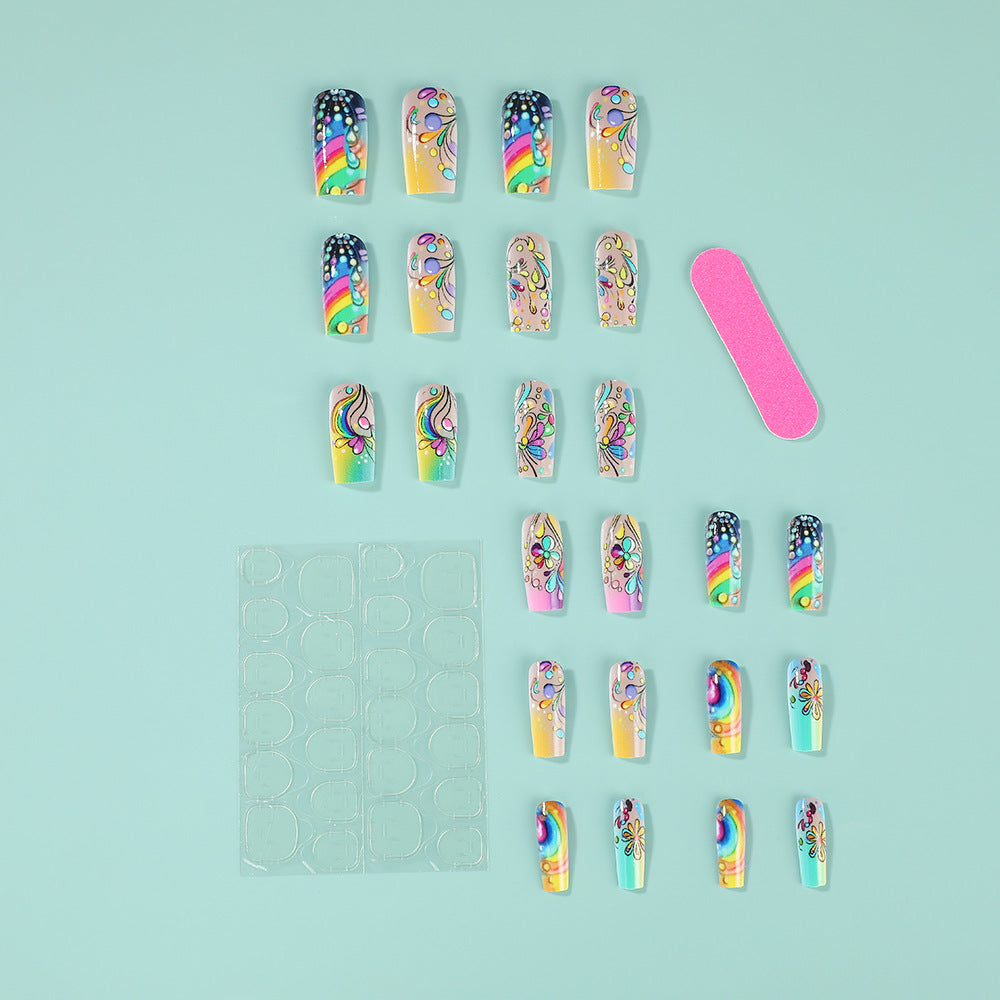 Art nails with colorful and creative motif designs Acalora