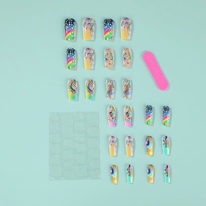 Art nails with colorful and creative motif designs Acalora