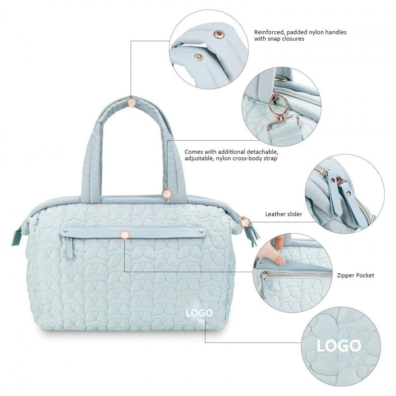 Quilted Travel Weekender Bag Acalora