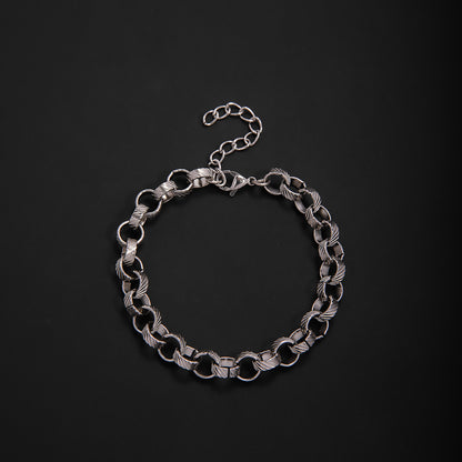Elegant Geometric Link Bracelet Acalora