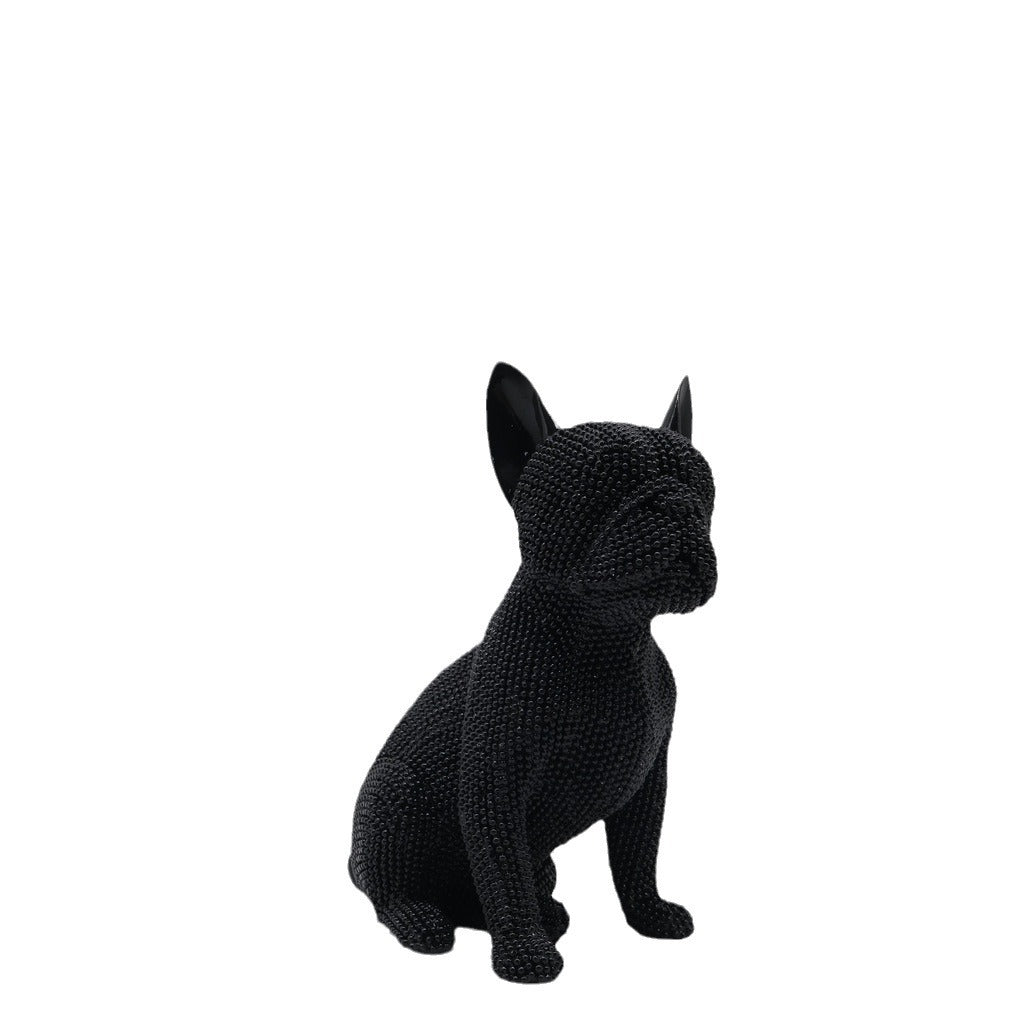 Shiny Bulldog Sculpture Acalora