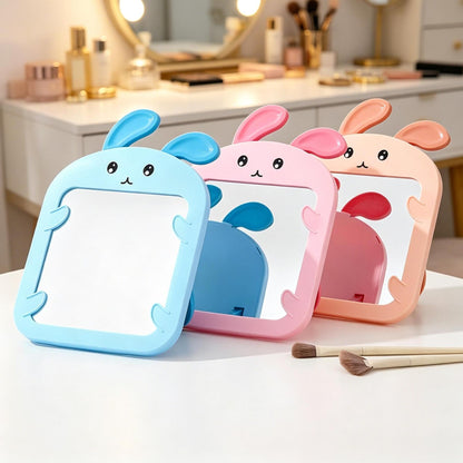 Cute Bunny-Themed Handheld Mirror