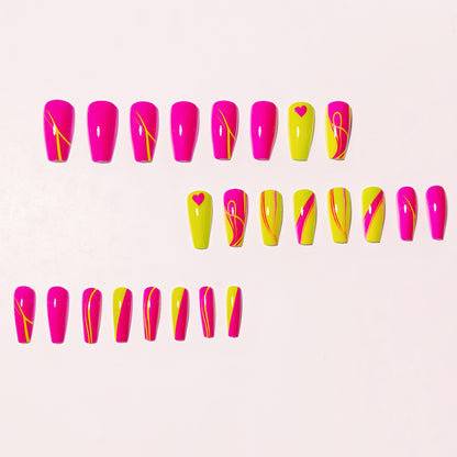 Neon Themed Nail Art Acalora