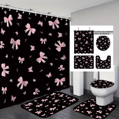 Bunny-Themed Digital Bathroom Decor Set