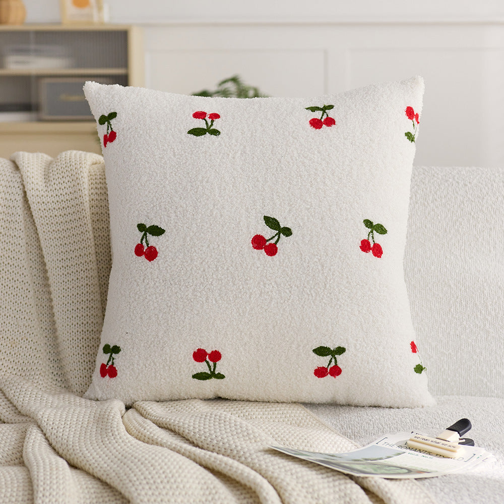 Decorative Strawberry Pattern Throw Pillow