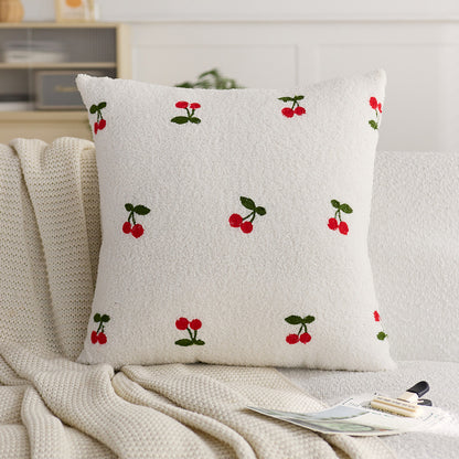 Decorative Strawberry Pattern Throw Pillow