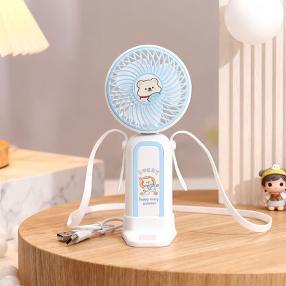 Women's Portable Hand Fan with Playful Unicorn Design Karnz