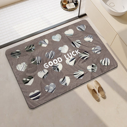 Decorative Motivational Bath Mat Acalora