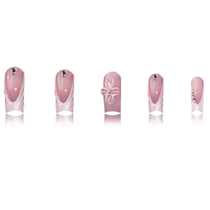 Elegant Floral Press-On Nail Art Acalora