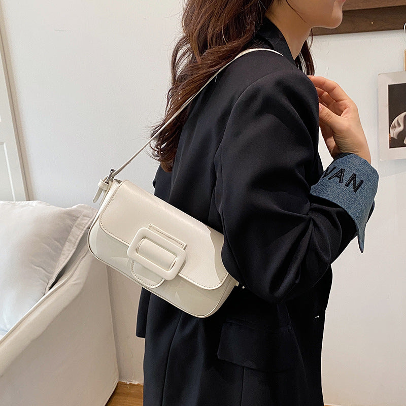 Structured Leather Crossbody Bag Acalora