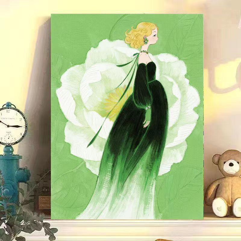 Artistic Floral Illustration Canvas Artwork